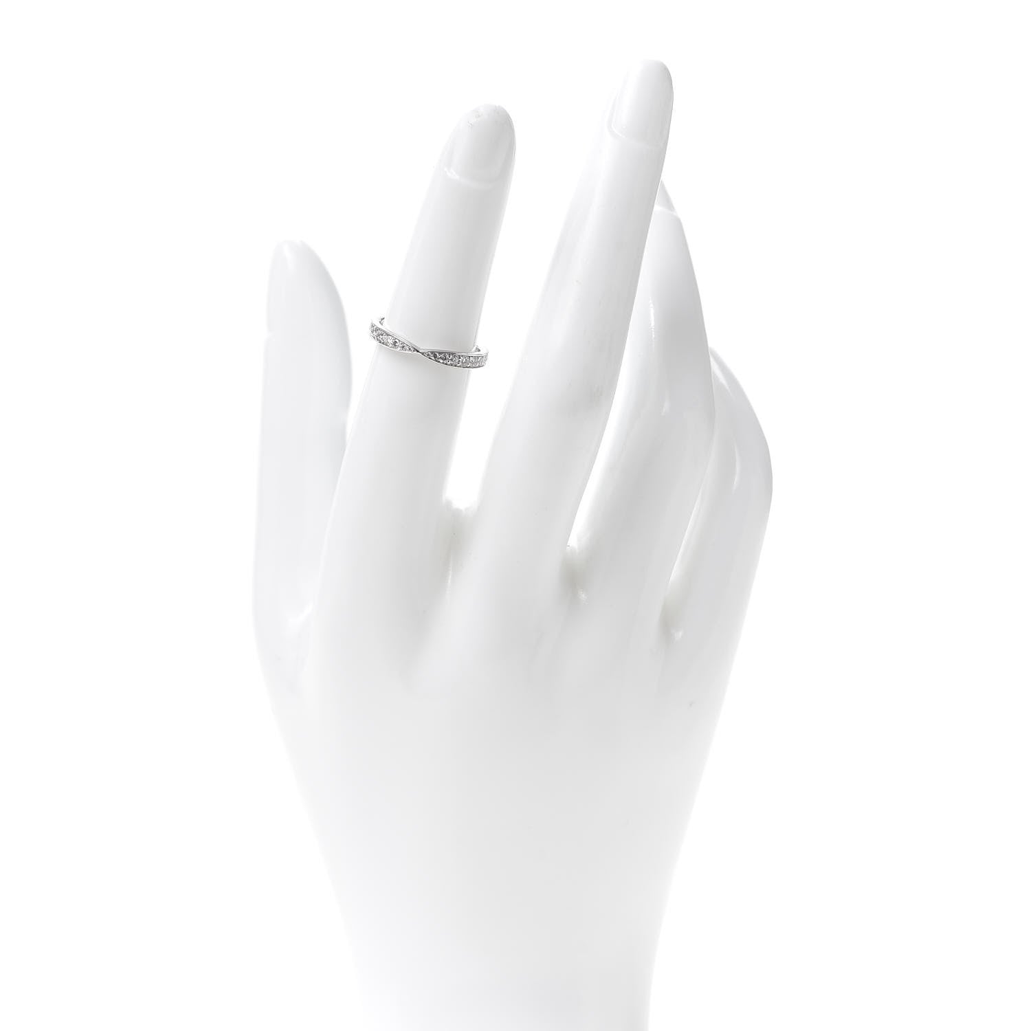 Tiffany Platinum Diamond Harmony Bead-set Band Ring 49 5 2 of 4