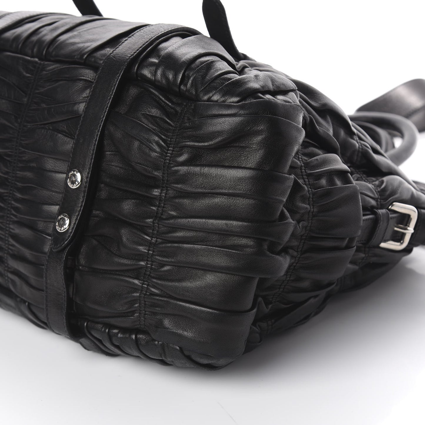 Nappa Gaufre Satchel Black