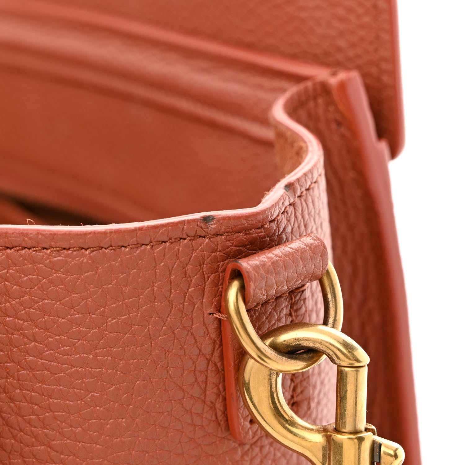 Celine Drummed Calfskin Nano Luggage Lychee 11 of 12