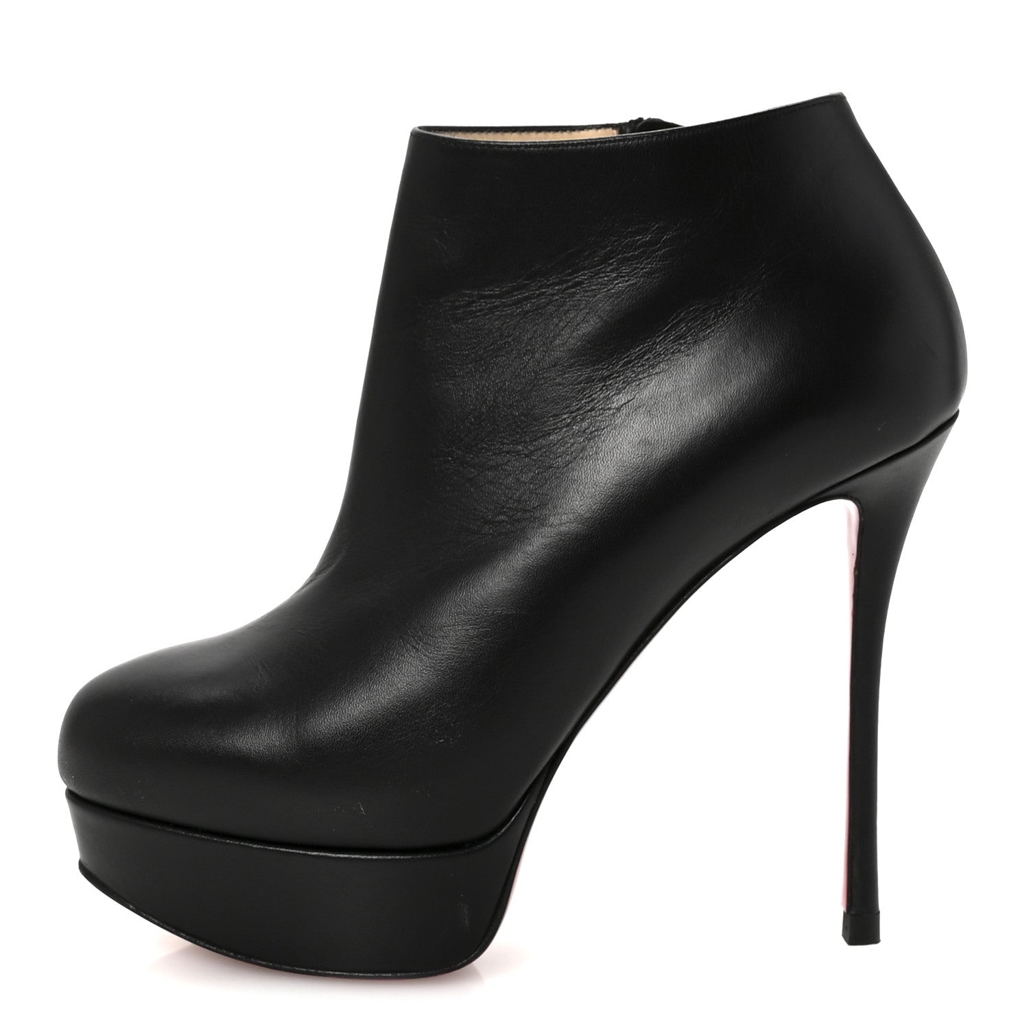 Christian Louboutin Calfskin Dirdibootie 130 Ankle Booties 36.5 Black 1 of 8