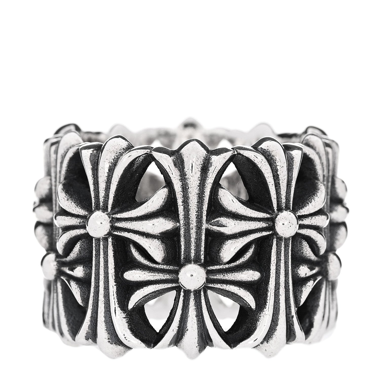 Chrome Hearts Sterling Silver Cemetery Cross Ring 61 9.5 3 of 6