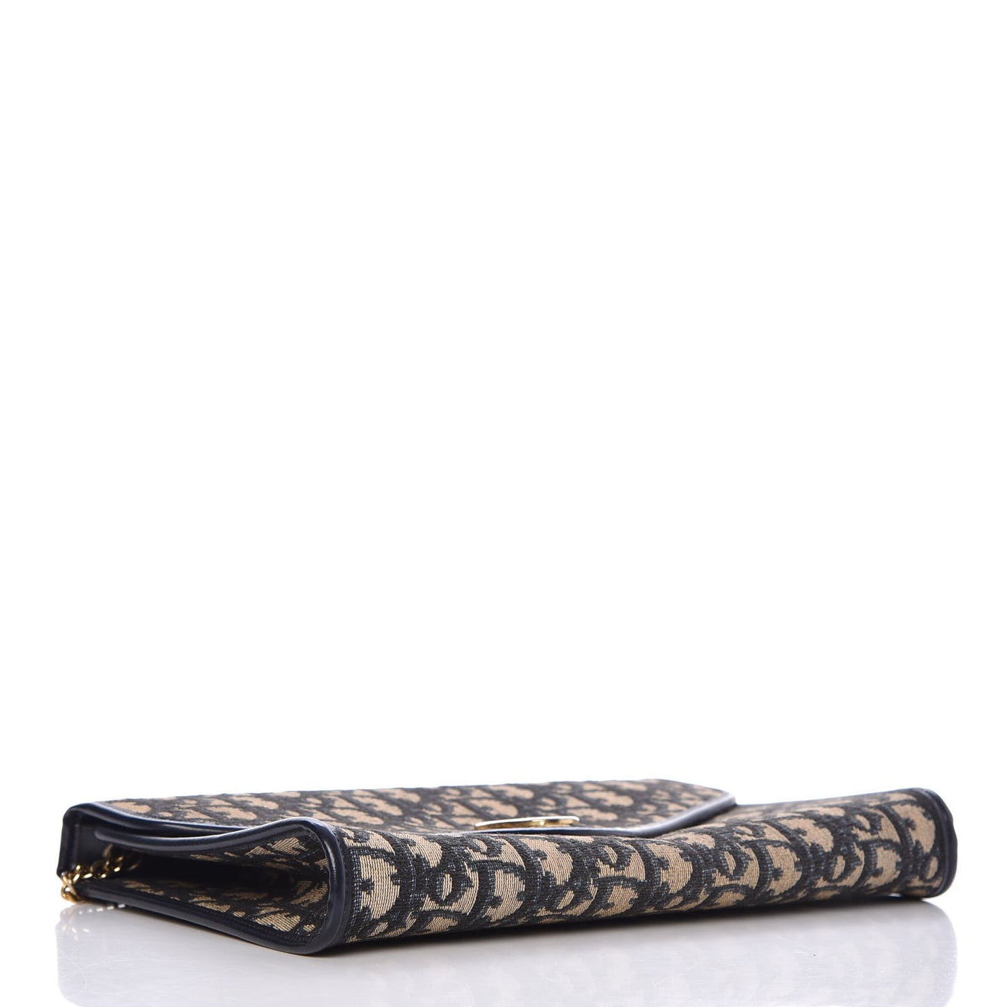 Monogram Chain Flap Navy Blue