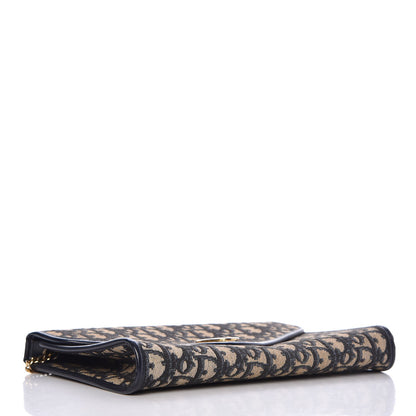 Christian Dior Monogram Chain Flap Navy Blue 4 of 9