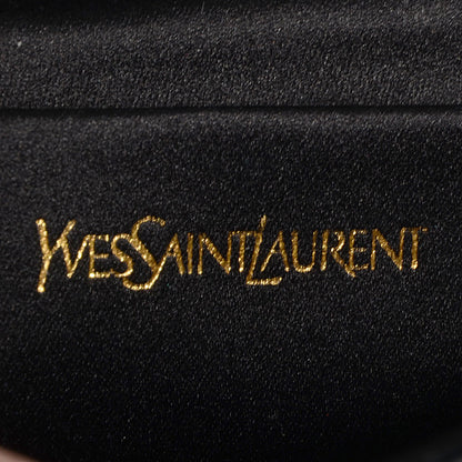 Saint Laurent Textured Patent Monogram Large Belle De Jour Clutch Black 6 of 7