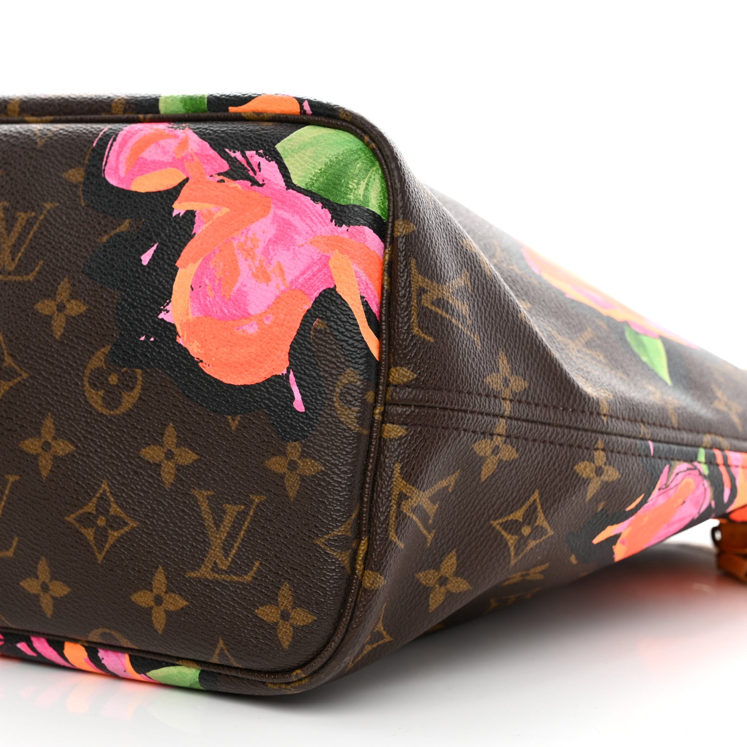 Louis Vuitton Monogram Roses Neverfull MM 8 of 11