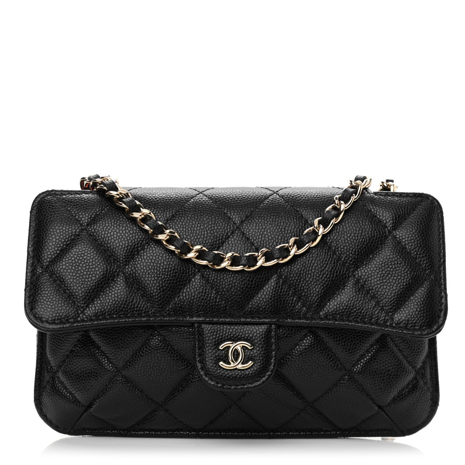Chanel Caviar Fabric Graffiti Foldable Tote Bag With Chain Black Multicolor 12 of 18