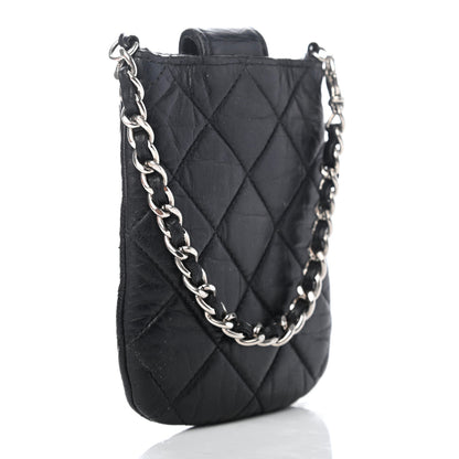 Chanel Lambskin Quilted Phone Case Black 2 of 4