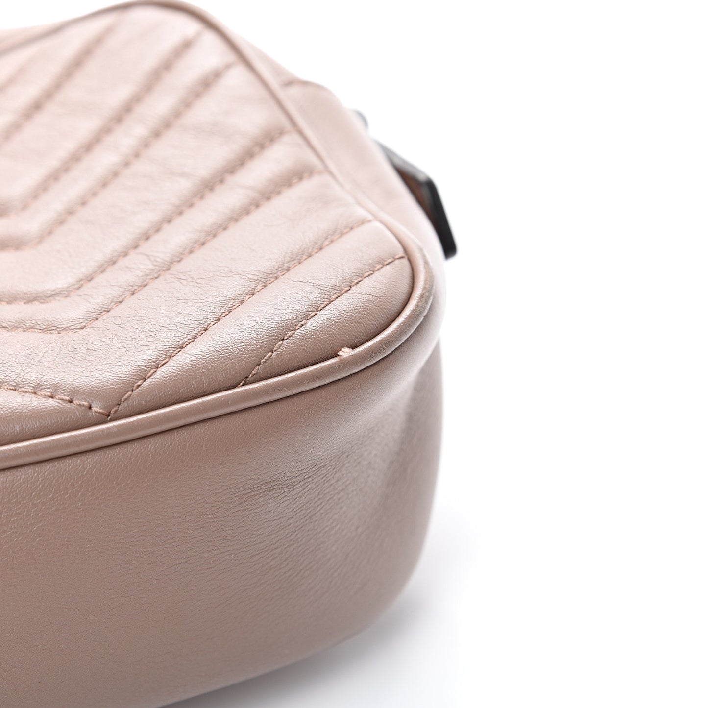 Calfskin Matelasse Small GG Marmont Chain Shoulder Bag Porcelain Rose