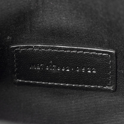 Saint Laurent Grain De Poudre Matelasse Chevron Monogram Envelope Clutch Fuchsia 7 of 8