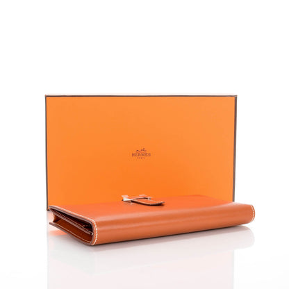 Hermes Tadelakt Bearn Gusset Wallet Fauve 4 of 9