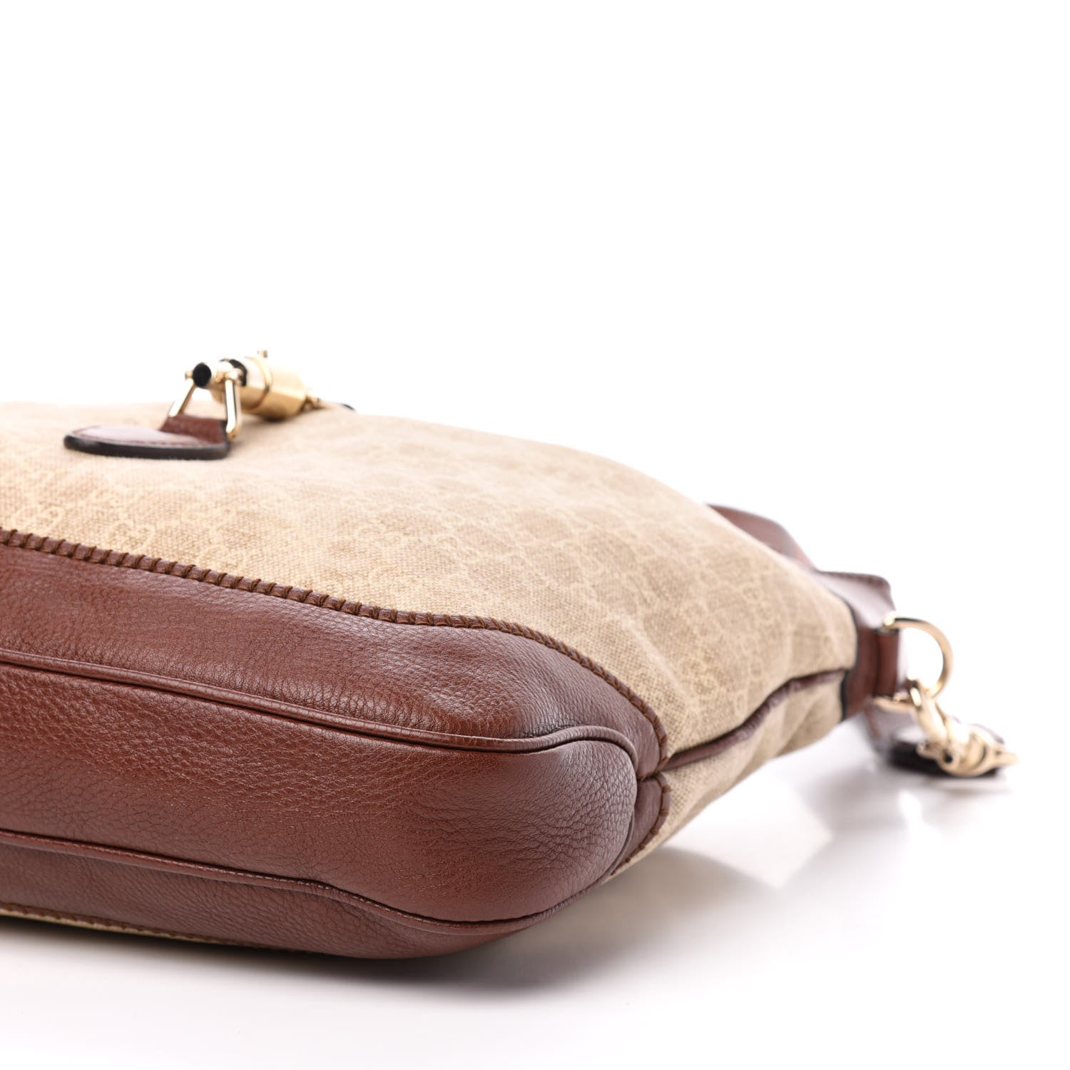 Gucci Monogram Medium New Jackie Shoulder Bag Brown 11 of 12