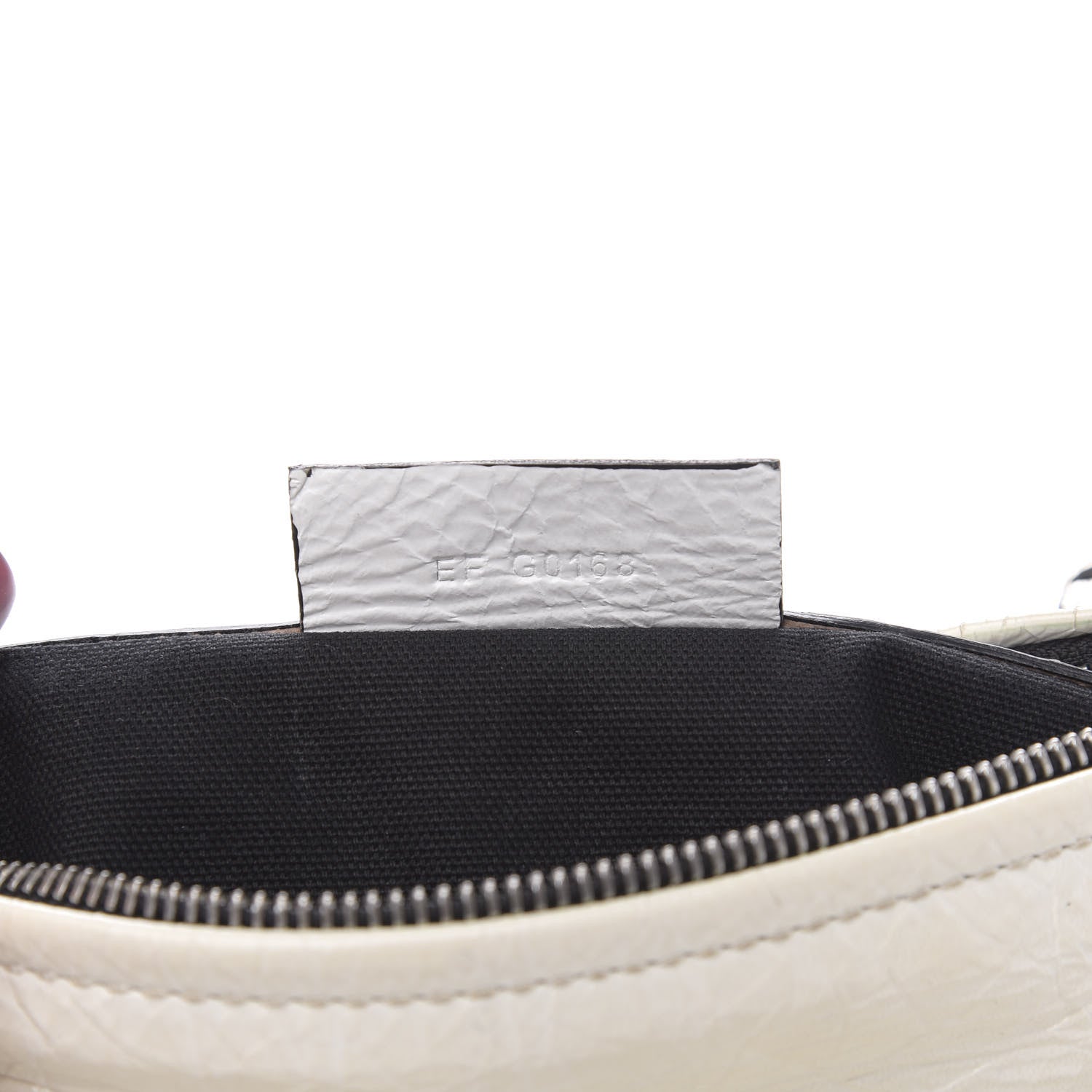 Givenchy Crinkled Patent Deerskin Mini Pandora White 7 of 17