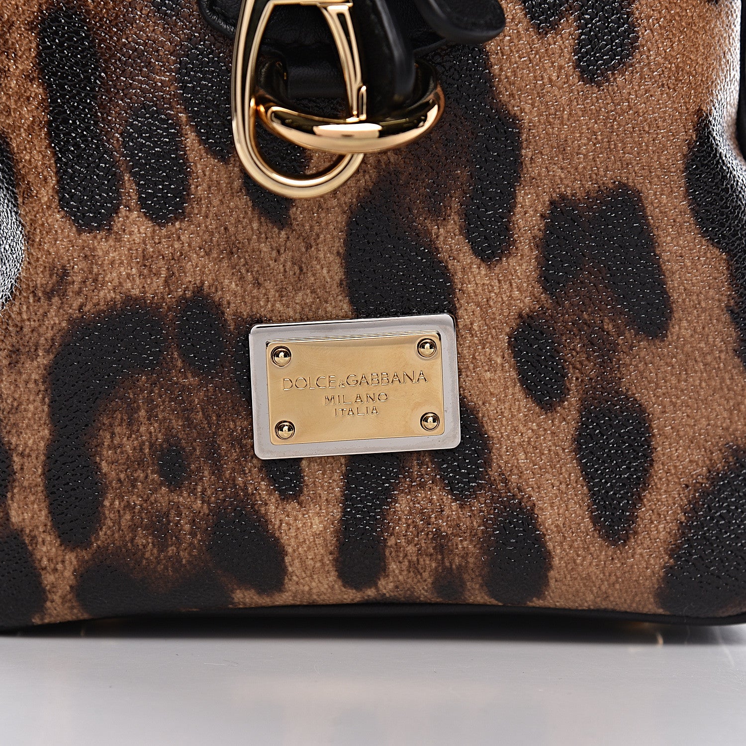 Dolce & Gabbana Dauphine Leopard Print Miss Sicily Boston Satchel 7 of 10