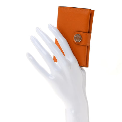 Hermes Evercolor Bi-Color RMS Card Holder Abricot Gold 2 of 10