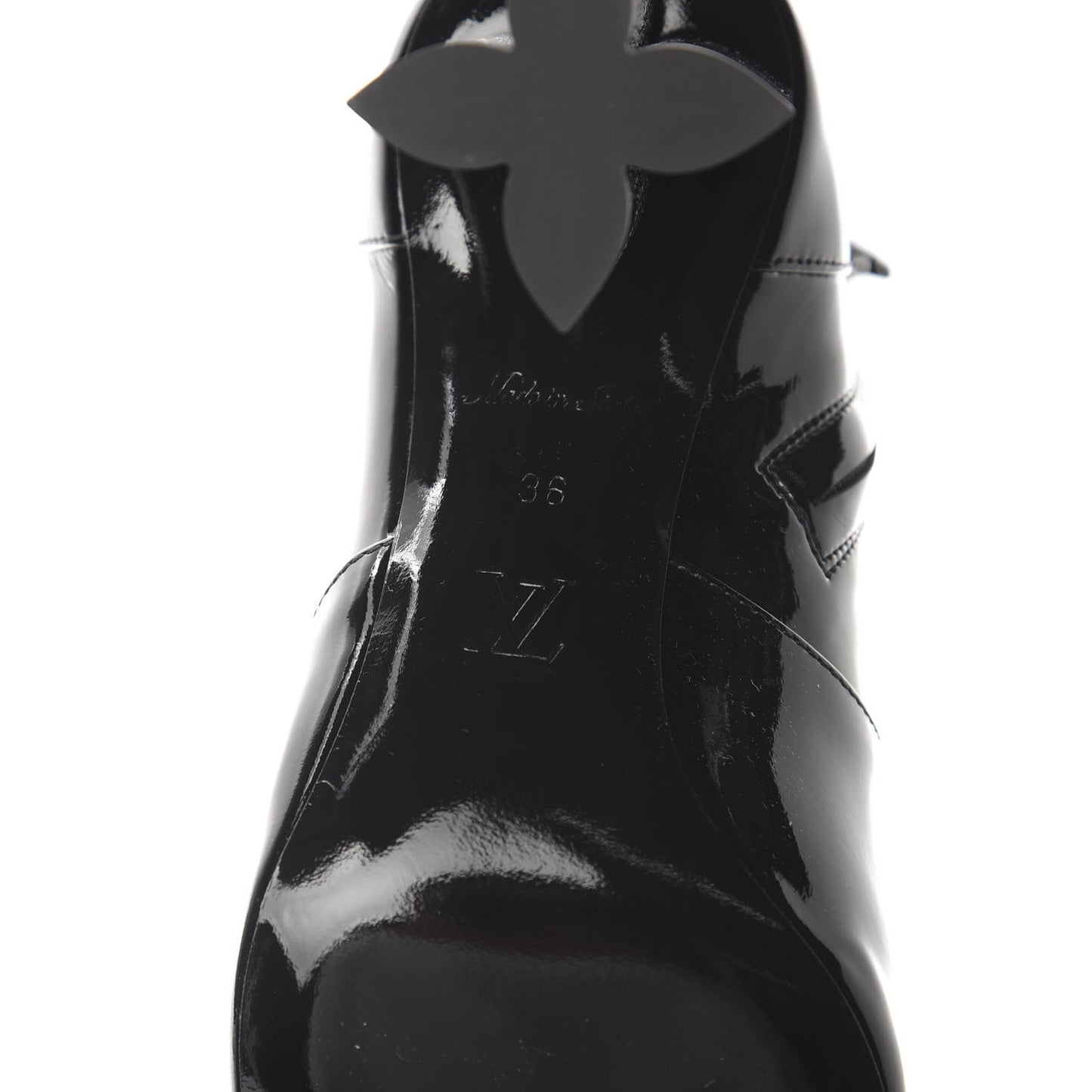 Patent Uniformes Silhouette Ankle Boots 36 Black