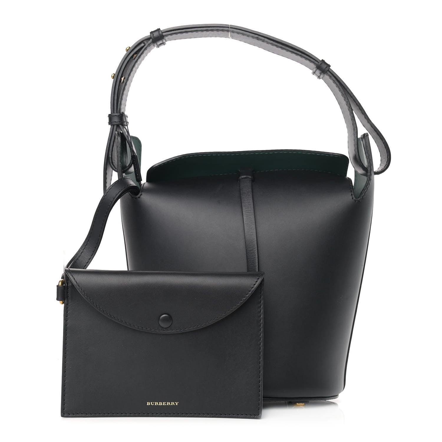 Burberry Supple Calfskin Small Bucket Black 1 of 14