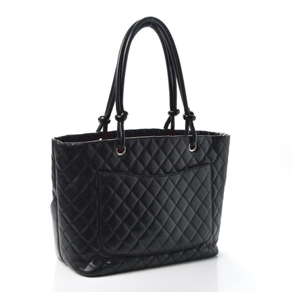Chanel Calfskin Quilted Large Cambon Tote Black 2 of 10