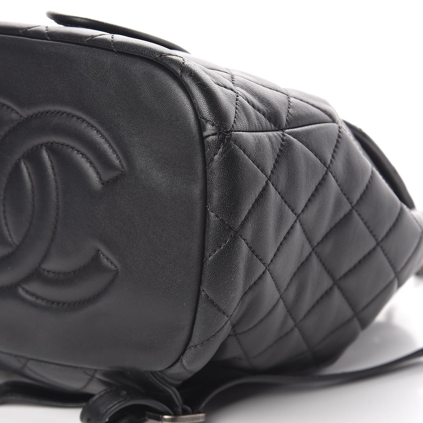 Lambskin Quilted Daily Supple Backpack Black