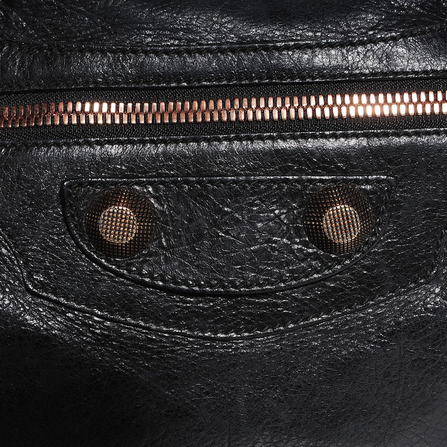 Agneau Giant 21 Rose Gold Hardware City Black