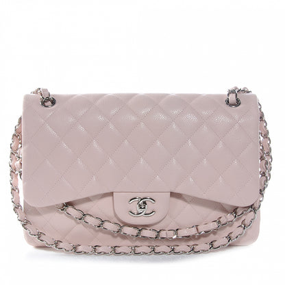 Chanel Caviar Jumbo Double Flap Pink 1 of 9