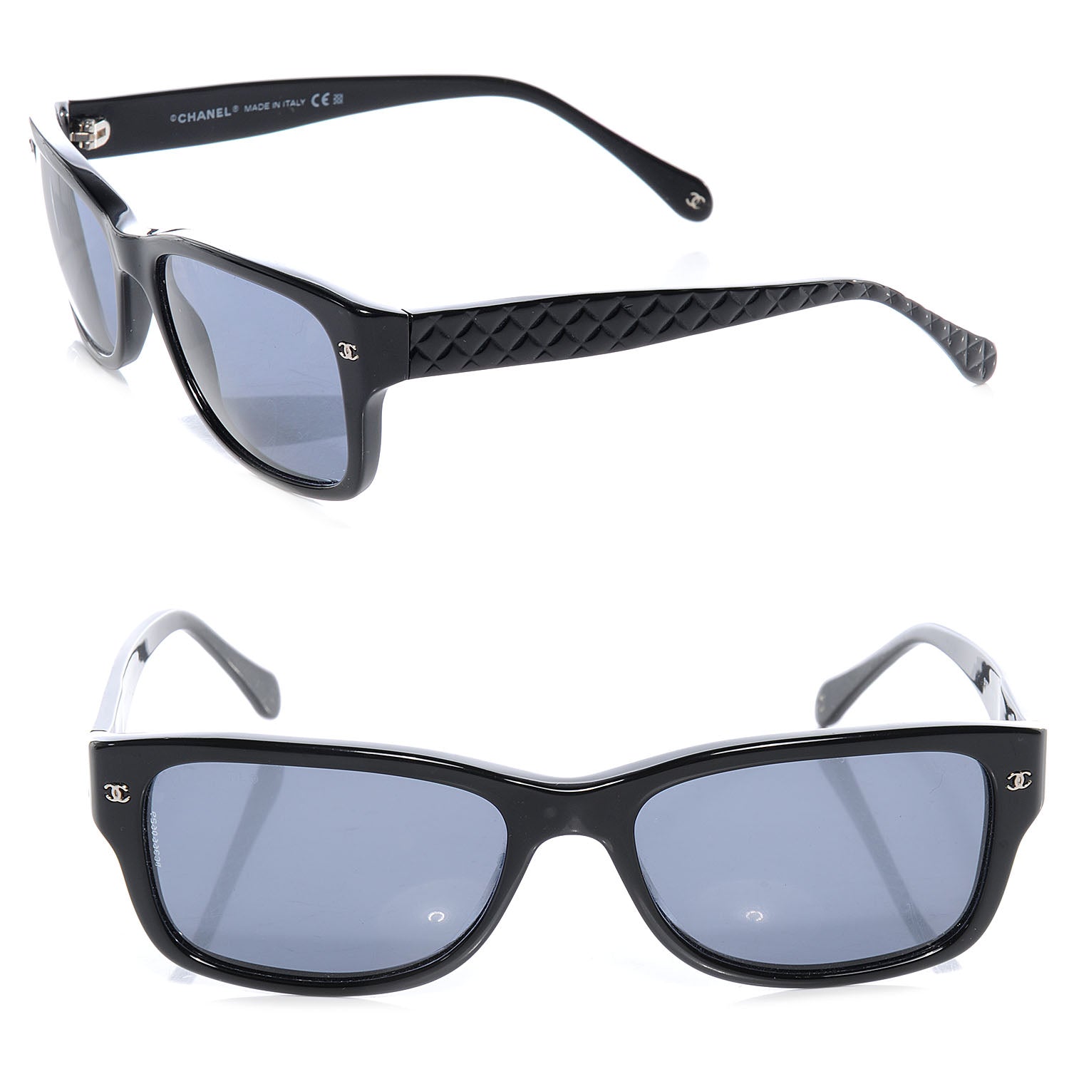 Chanel Quilted CC Sunglasses Black 5126 1 of 6