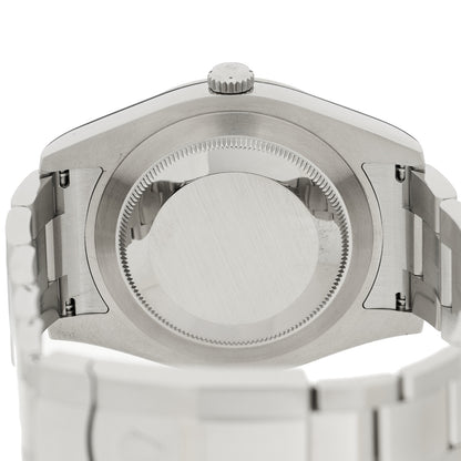 Rolex Stainless Steel 18K White Gold 41mm Oyster Perpetual Datejust Watch Blue Roman 116334 4 of 5