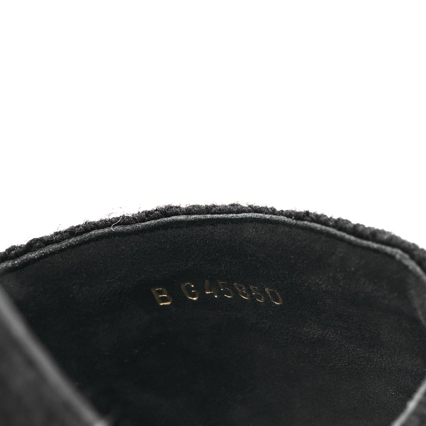Wool Alpaca Chain CC Slide Sandals 40 Black