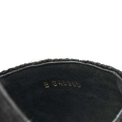 Chanel Wool Alpaca Chain CC Slide Sandals 40 Black 10 of 11