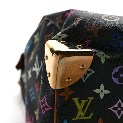 Louis Vuitton Monogram Multicolor Keepall 45 Black 9 of 10