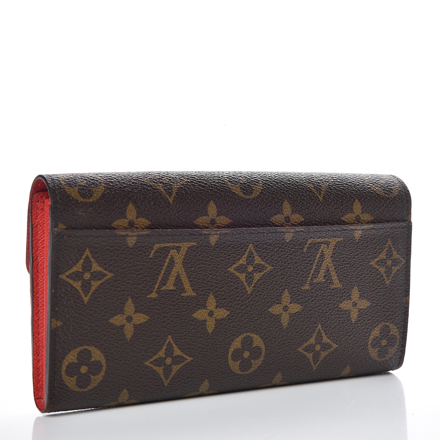 Monogram Sarah Wallet NM Coquelicot