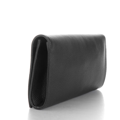 Gucci Pebbled Calfskin Medium Soho Clutch Black 3 of 7