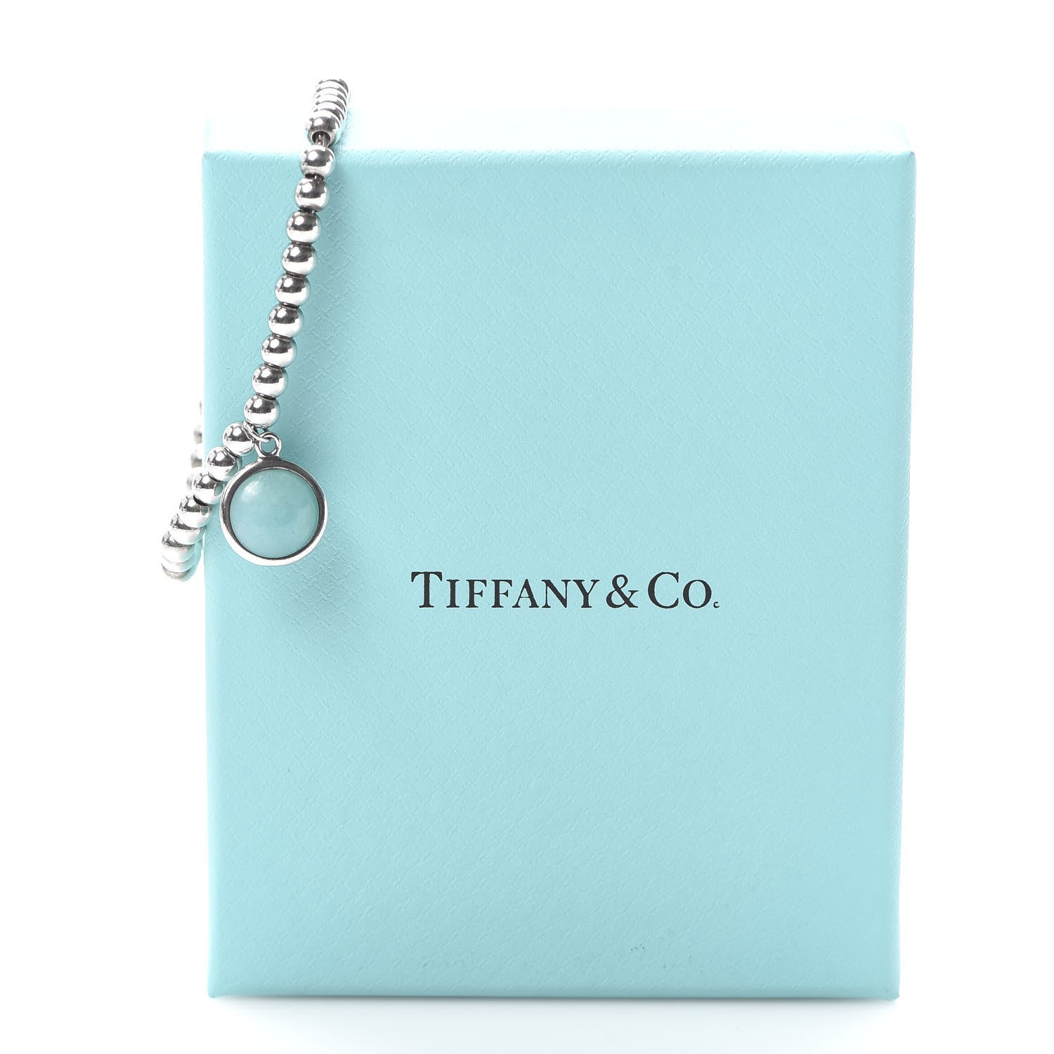 Tiffany Sterling Silver Turquoise Paloma Picasso Beaded Dot Charm Bracelet 7 of 7