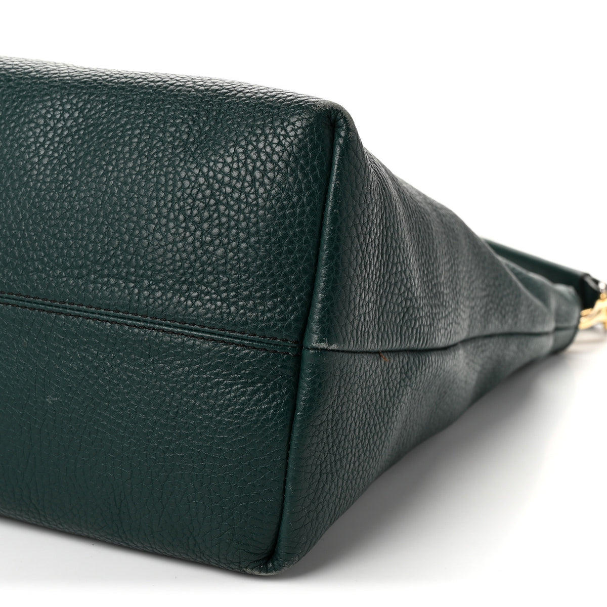 Grainy Calfskin Medium Cale Hobo Green
