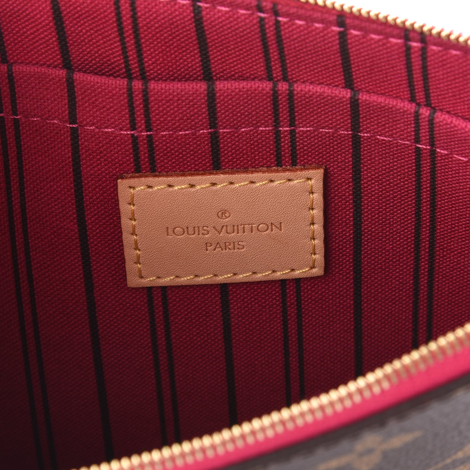 Louis Vuitton Monogram Neverfull MM GM Pochette Pivoine 8 of 10