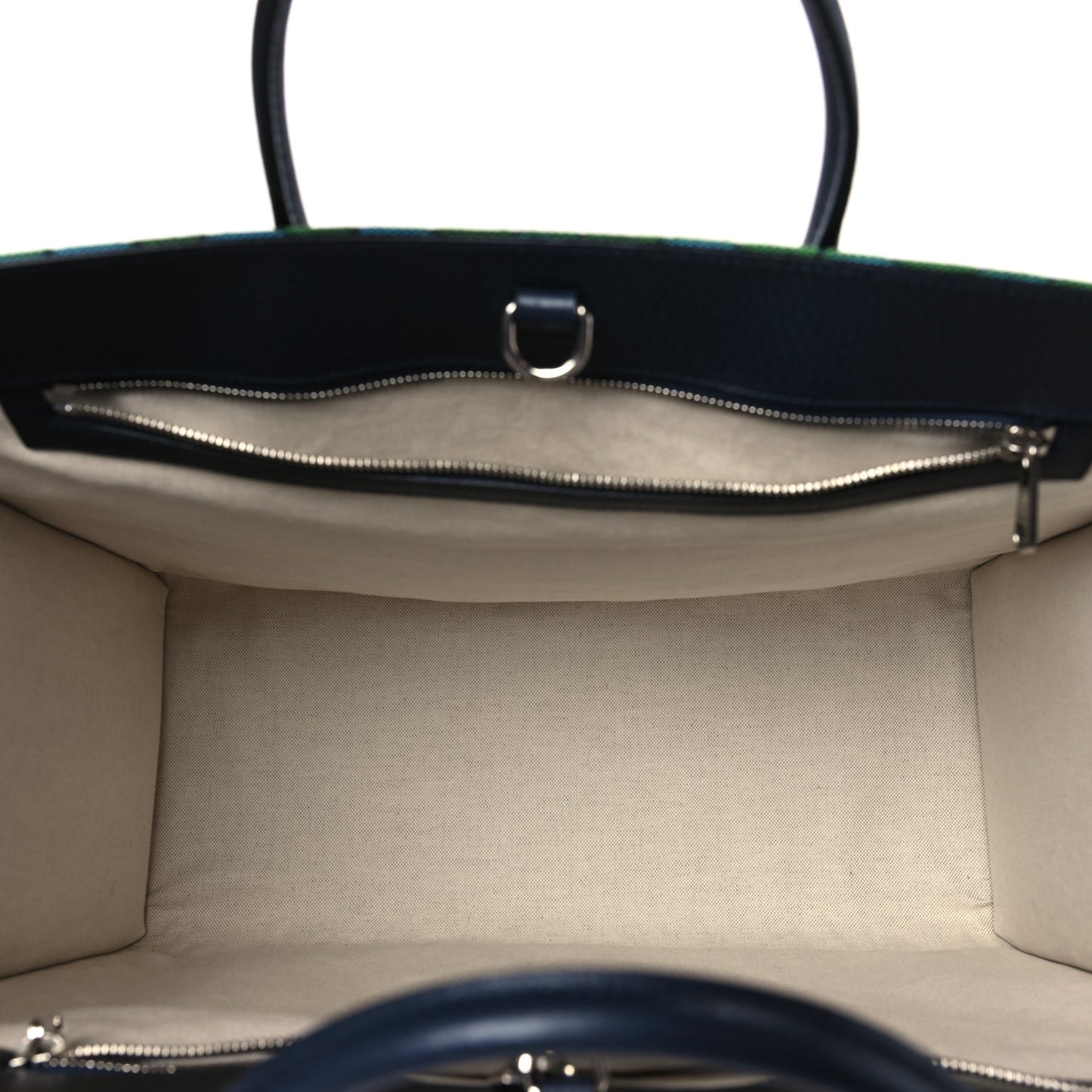 Monogram Multicolor Textured Dollar Calfskin Medium Retro Interlocking G Tote Bag Blue Rainbow Light Blue