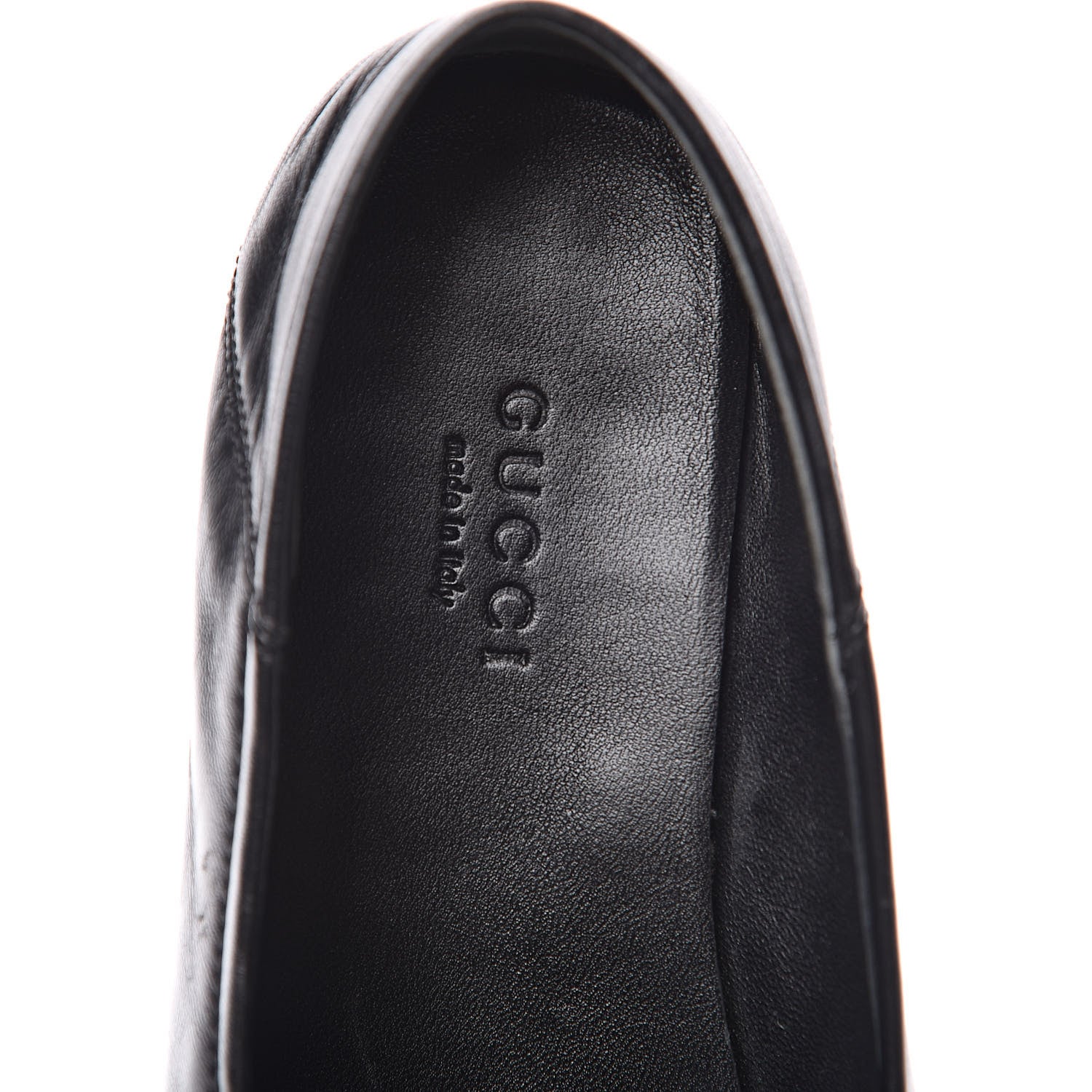 Gucci Lambskin Womens Brixton Horsebit Loafers 36 Black 7 of 14