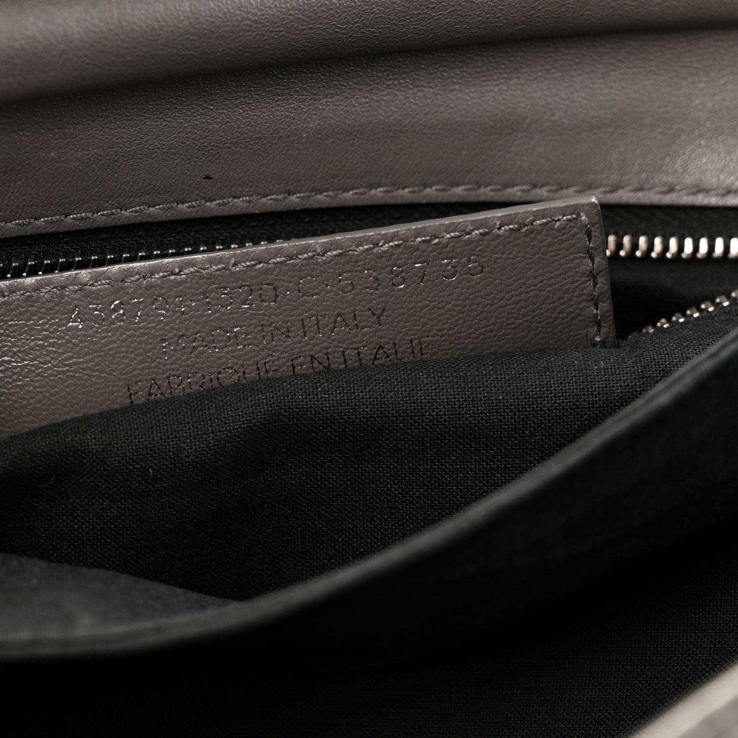Balenciaga Chevre Silver Metallic Edge Hardware Envelope Clutch Gris Acier 9 of 16