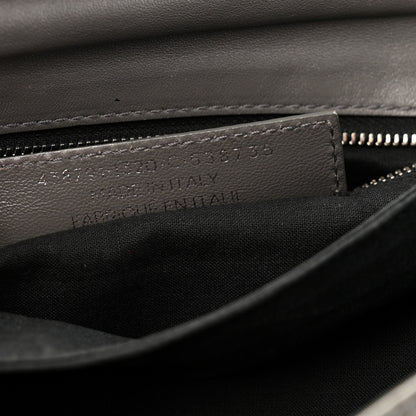 Balenciaga Chevre Silver Metallic Edge Hardware Envelope Clutch Gris Acier 9 of 16