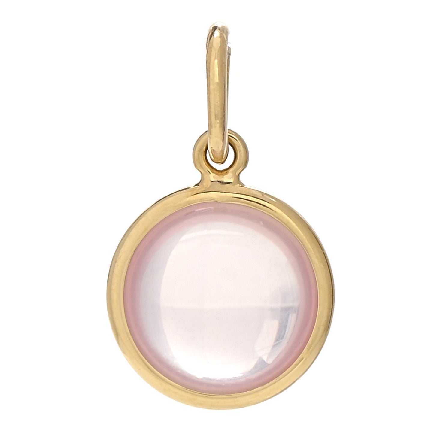 18K Yellow Gold Rose Quartz Paloma Picasso Dot Charm