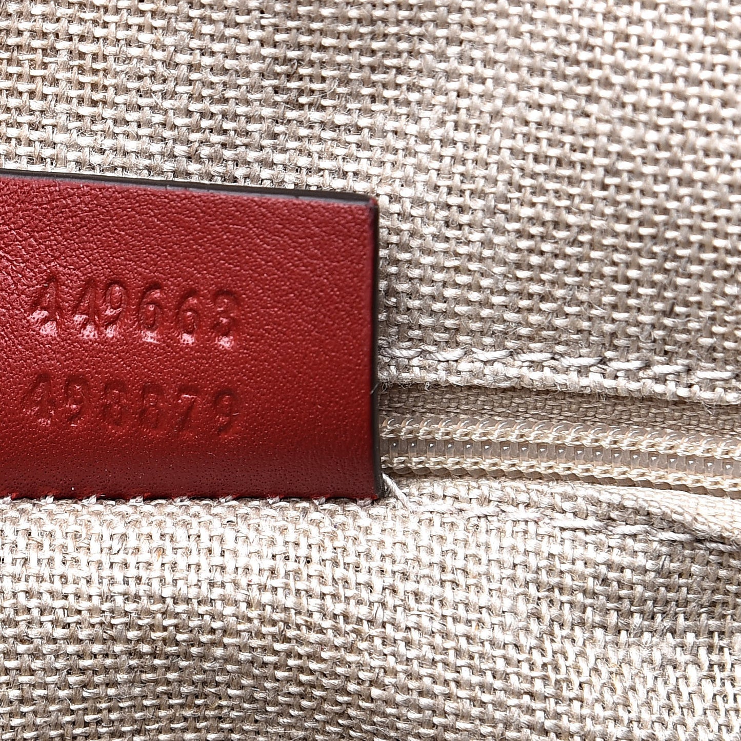 Microguccissima Medium Dome Bag Red