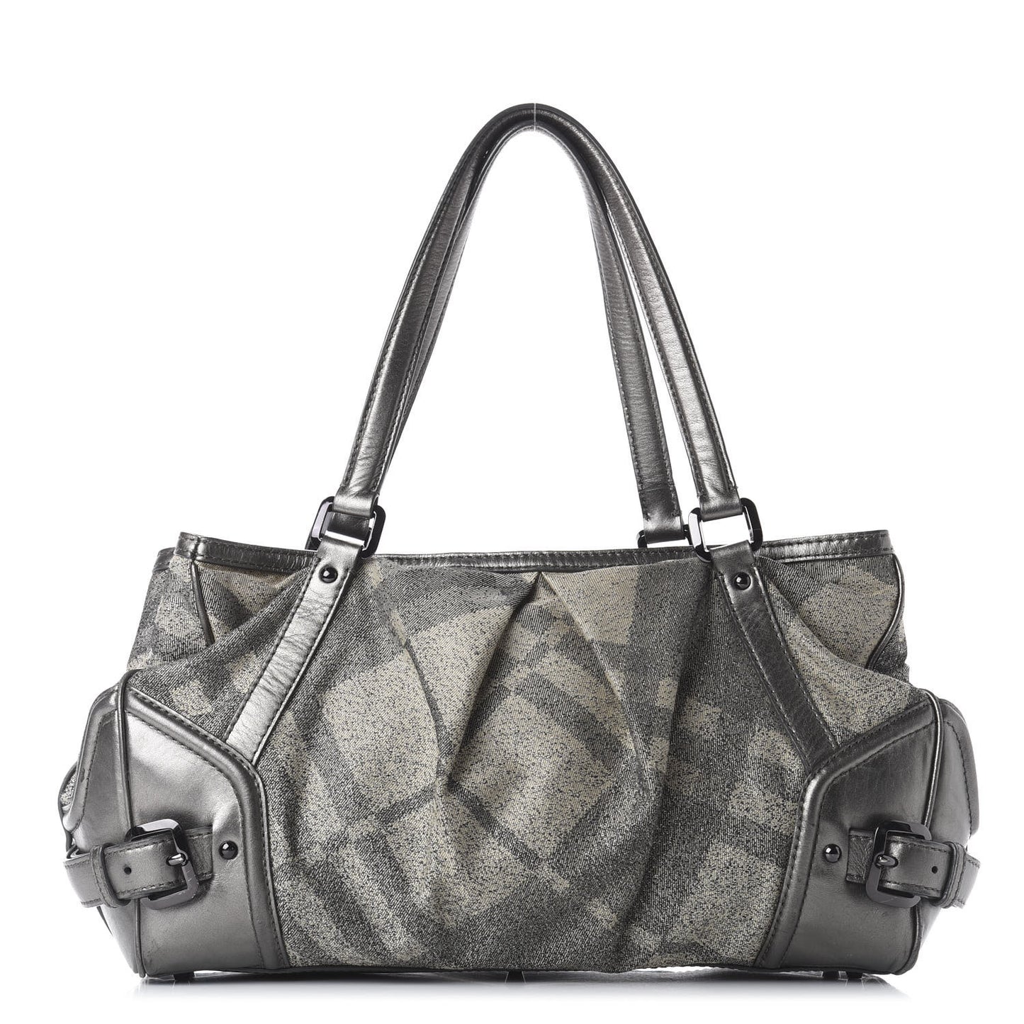 Shimmer Check Degrade Pilgrim Satchel Pewter