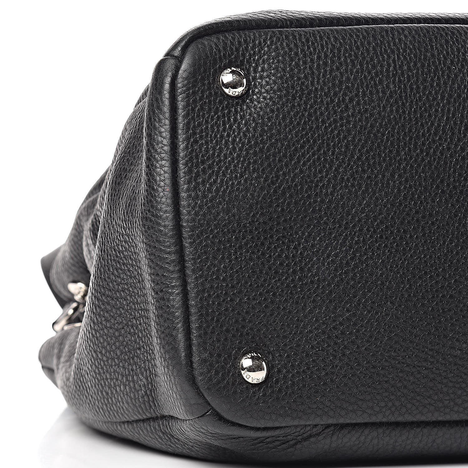 Prada Vitello Daino Tote Black 8 of 11