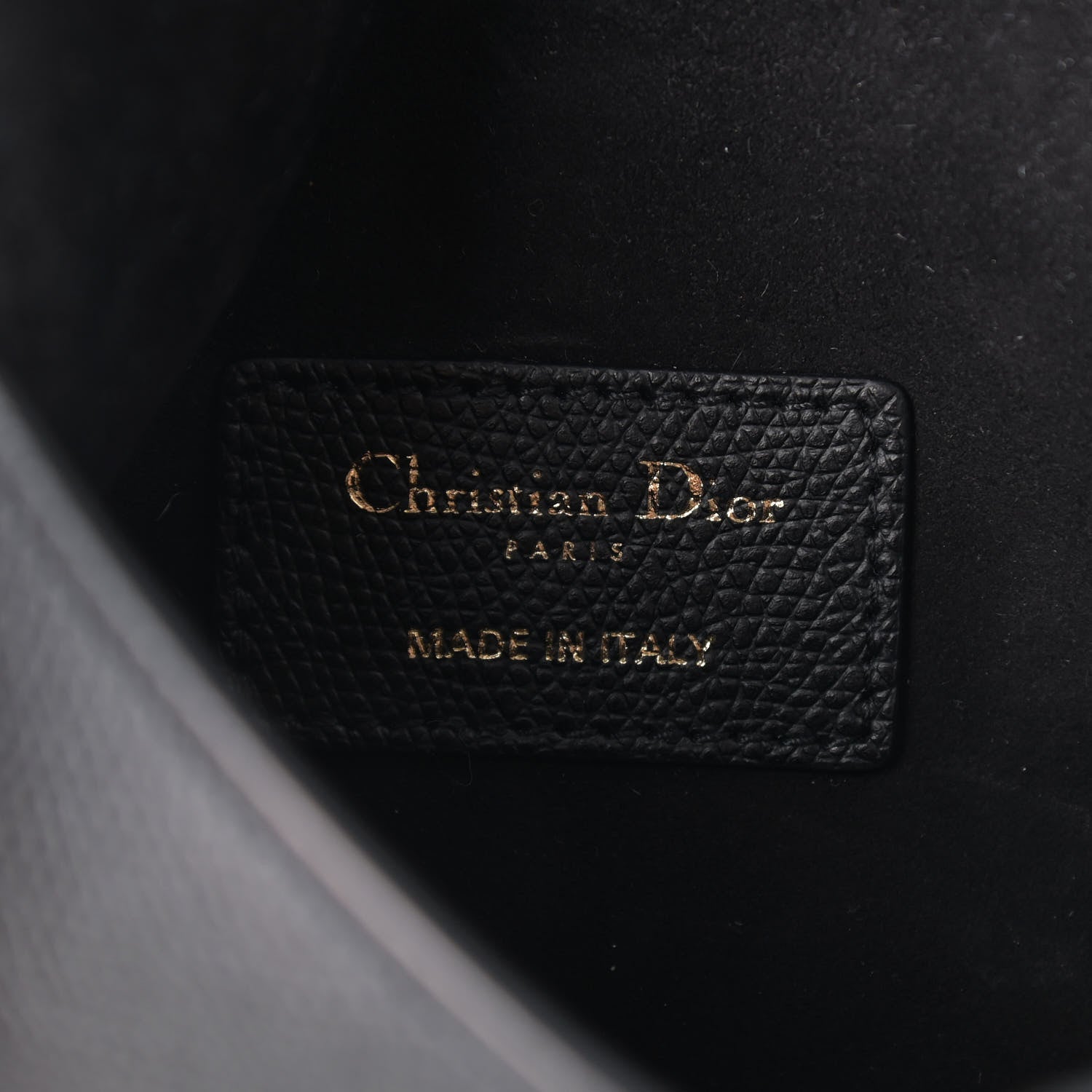 Christian Dior Grained Calfskin Saddle Belt Bag Black 6 of 9