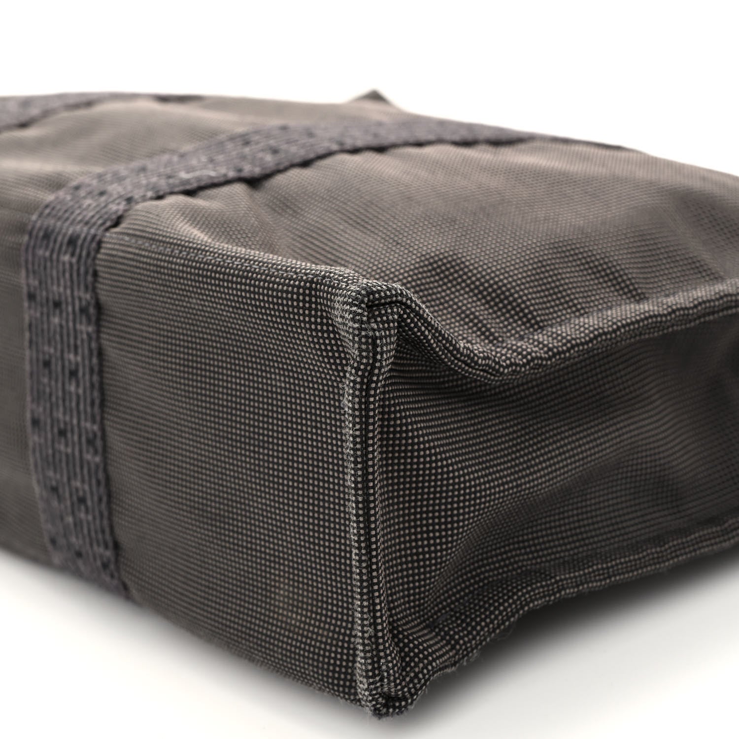 Hermes Toile Fourre Tout MM Grey Black 9 of 9