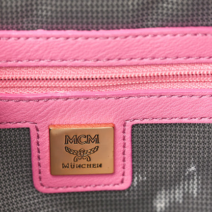 MCM Visetos Small Side Stud Stark Backpack Pink 6 of 10