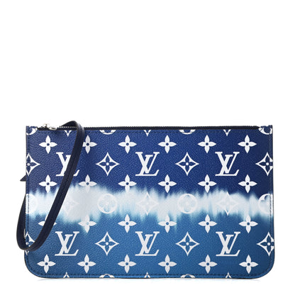 Louis Vuitton Monogram Escale Neverfull MM GM Pochette Blue 1 of 8