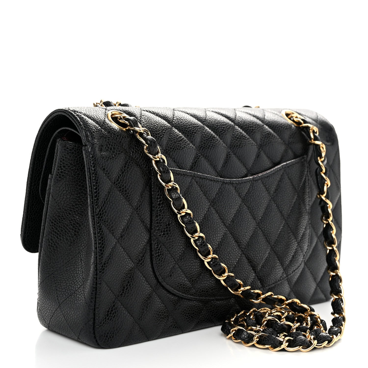 Chanel Caviar Quilted Medium Double Flap Black 3 of 10