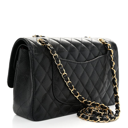 Chanel Caviar Quilted Medium Double Flap Black 3 of 10