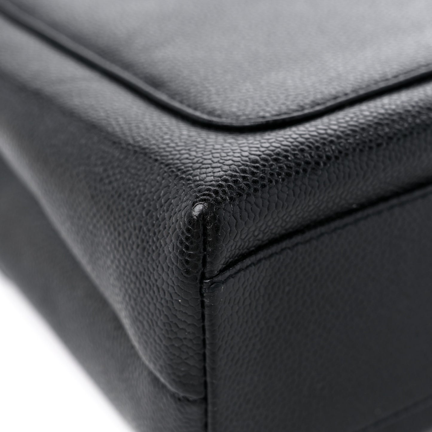 Caviar Jumbo Kelly Flap Black