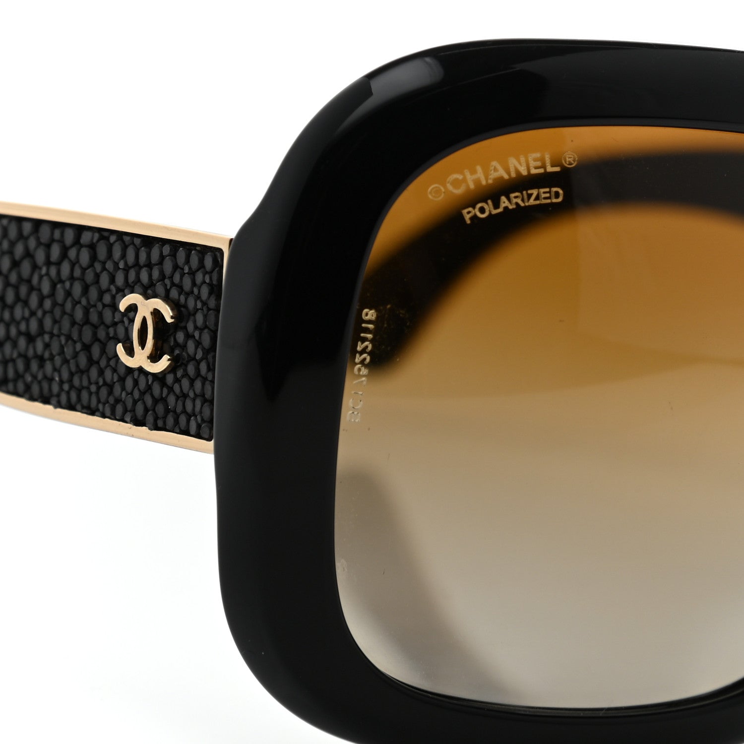 Chanel Stingray Polarized CC Sunglasses 5272-Q Black 8 of 9